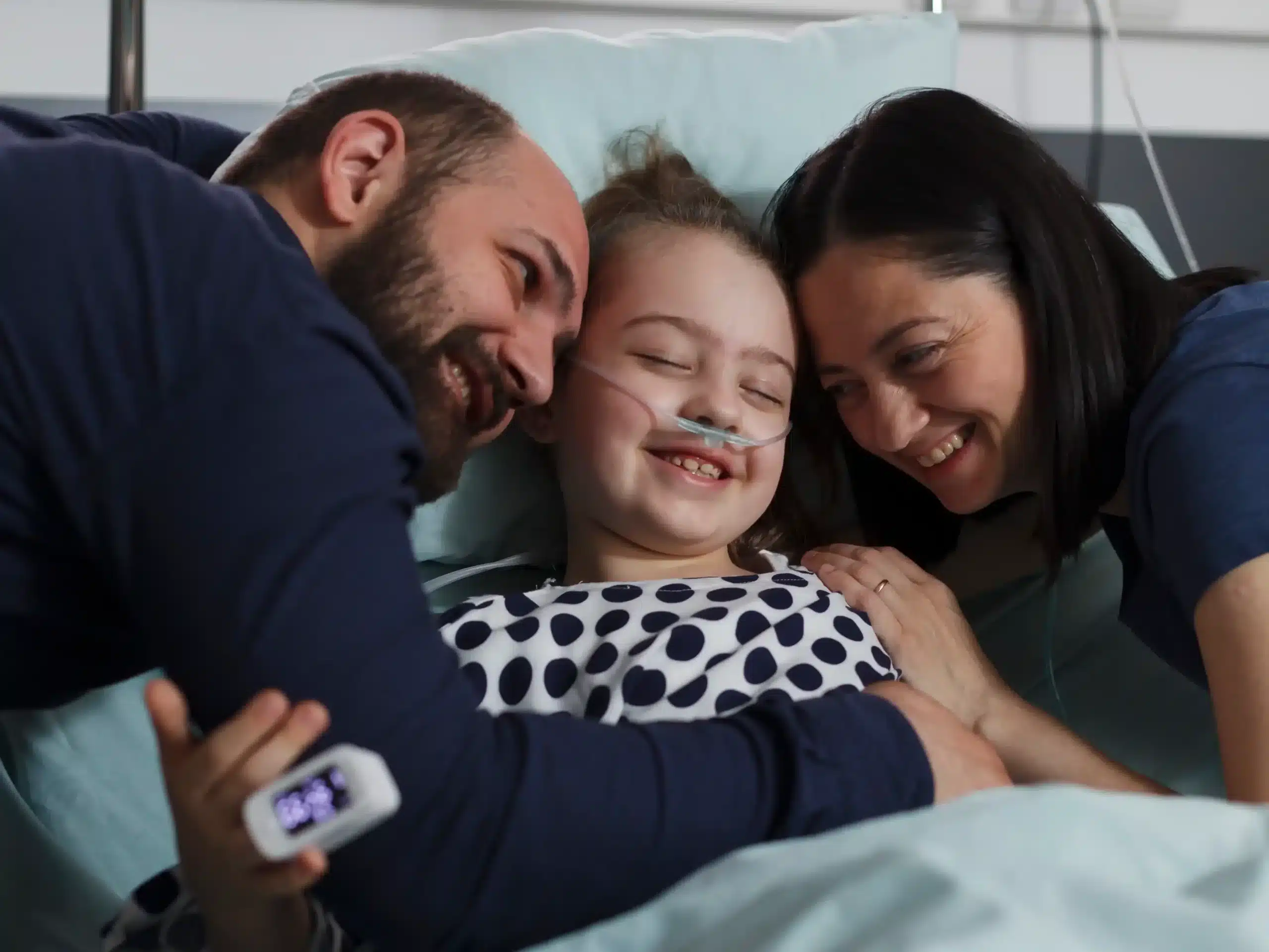 Famille à l'hôpital